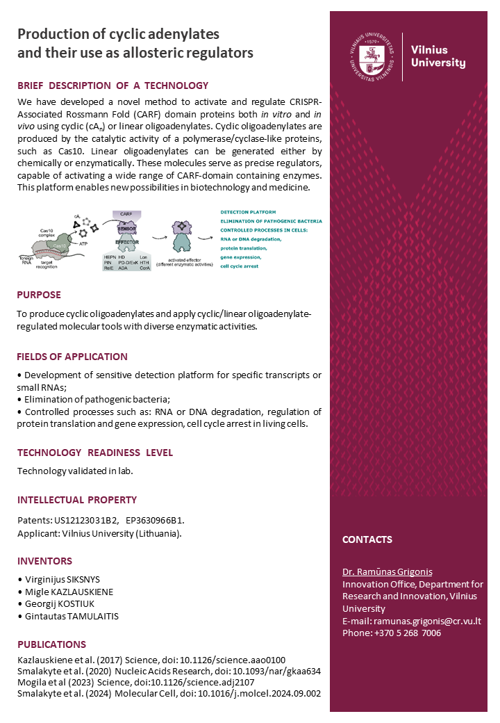 Production of cyclic adenylates